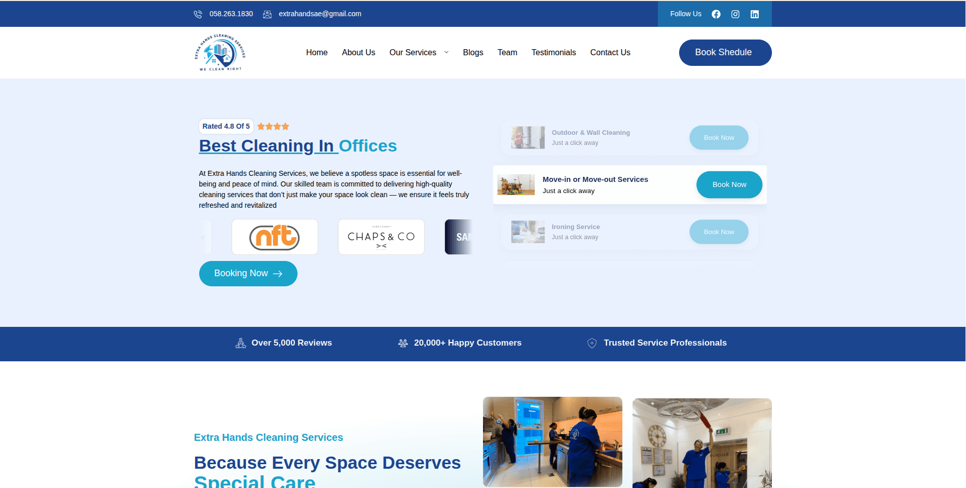 Extra Hand Cleaning Services 